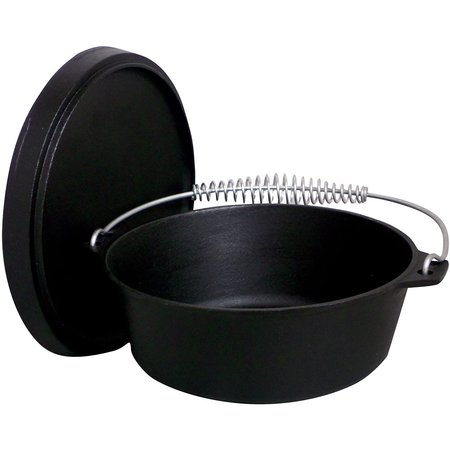 KING KOOKER Cast Iron, Dutch Oven, 4qt. CI4S